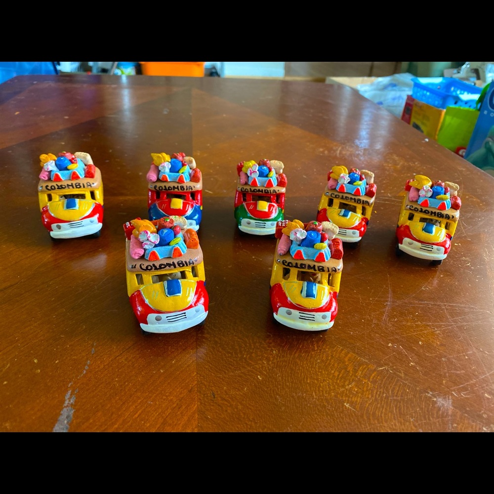 Small Colombian chivas (cars) for decoration